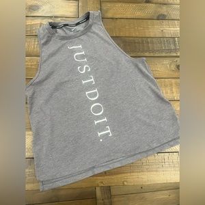 Gray just Do It Nike shirt